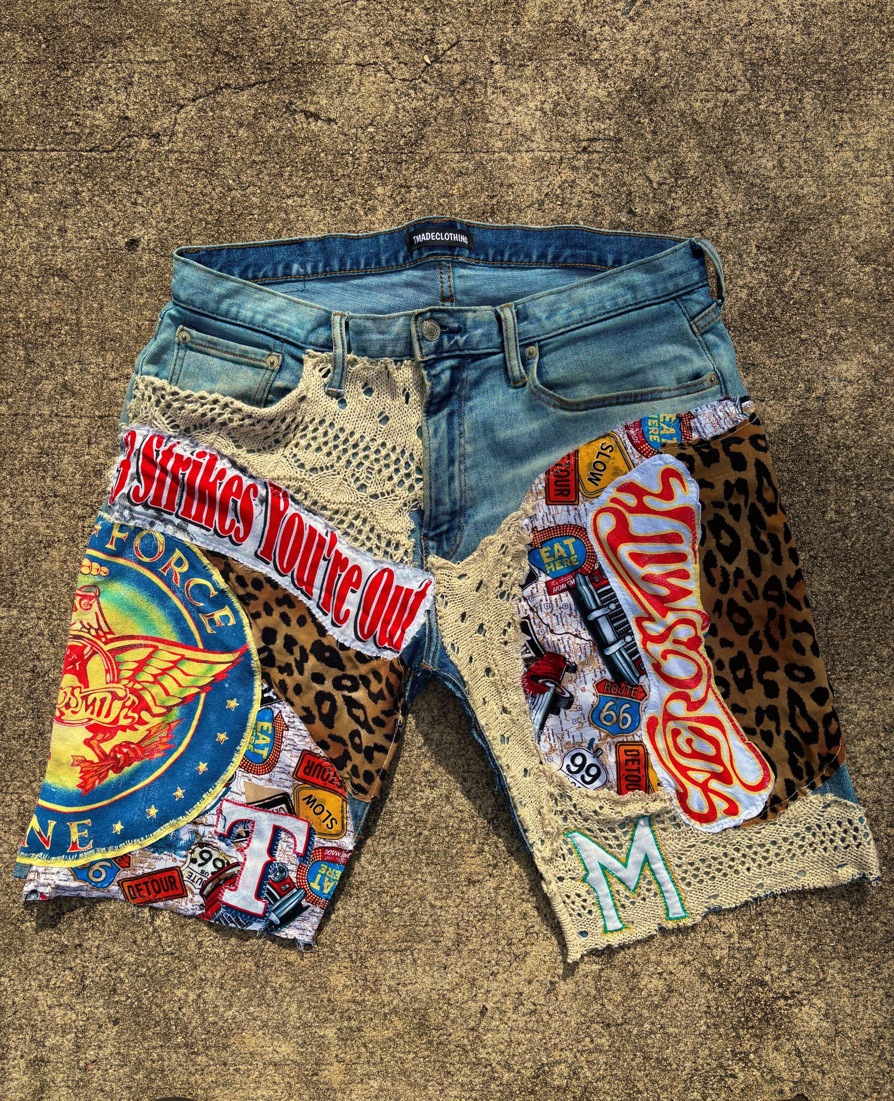 1/1 3 Strikes jean shorts (33) image 3