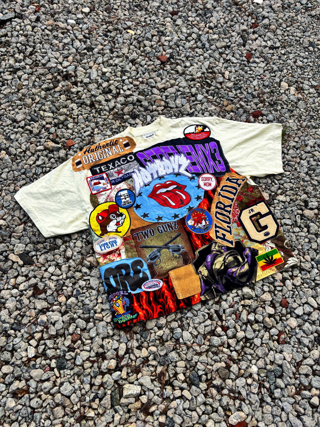 1/1 Hotboyz patchwork oversized shirt