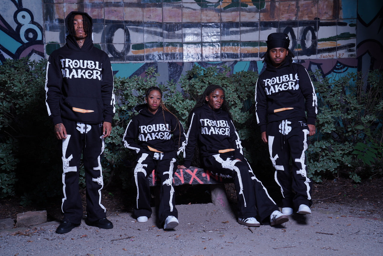 TROUBLE MAKER FLARED SWEATS