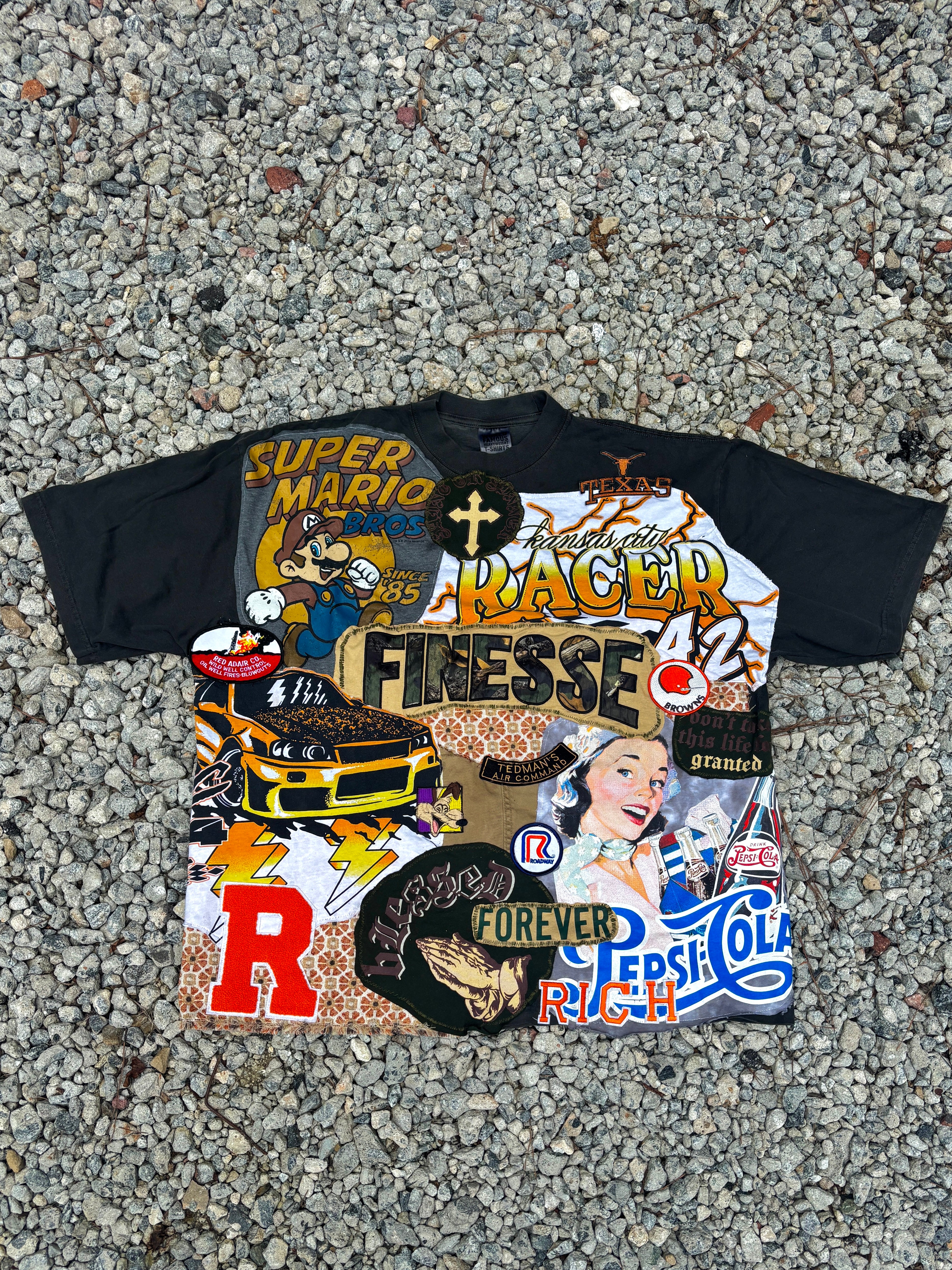 1/1 Finesse patchwork shirt