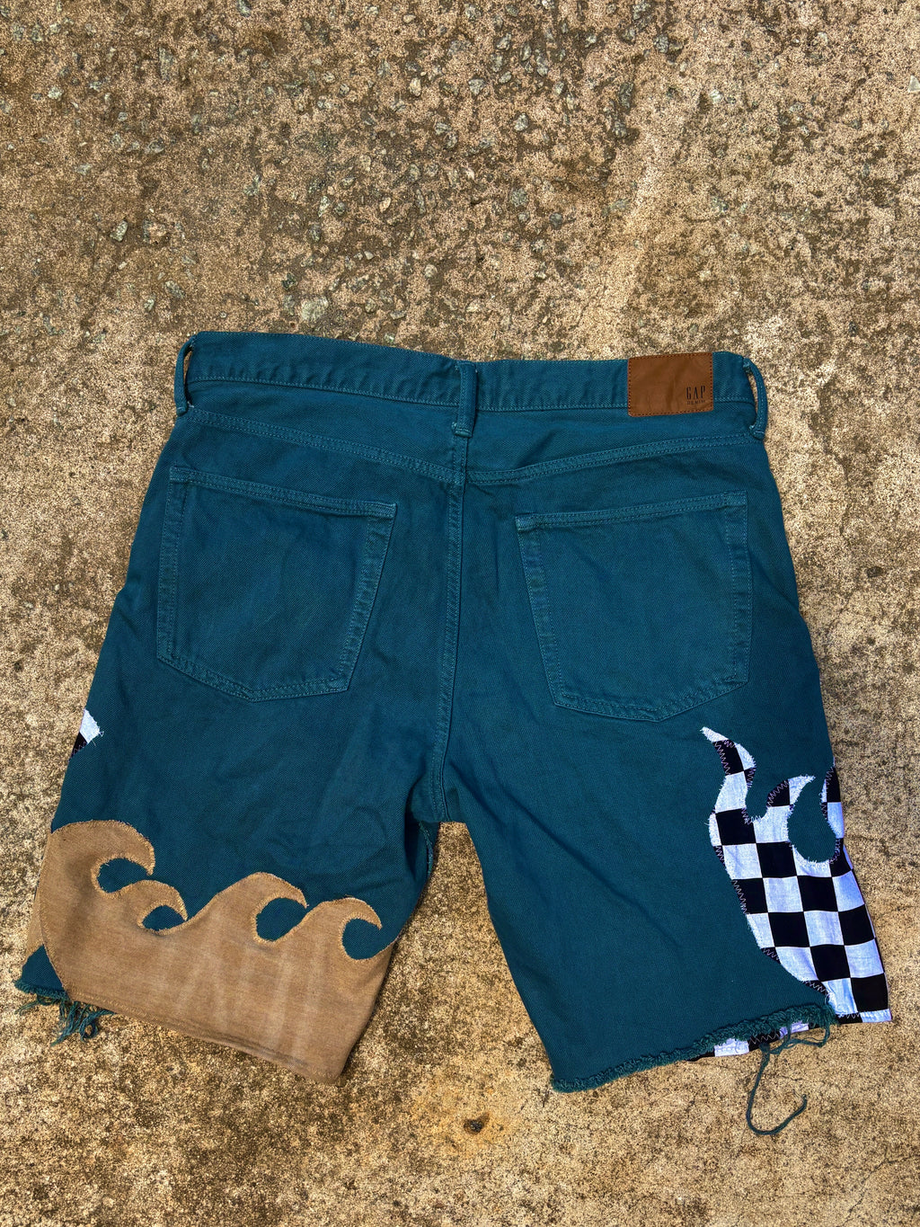 1/1 Jesus 888 denim shorts (32) image 4